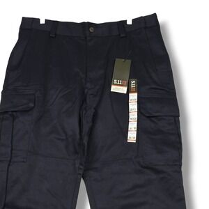 5.11 Tactical Company Cargo Pants Men's 38 x 30 Fire Navy Blue 100% Cotton NWT